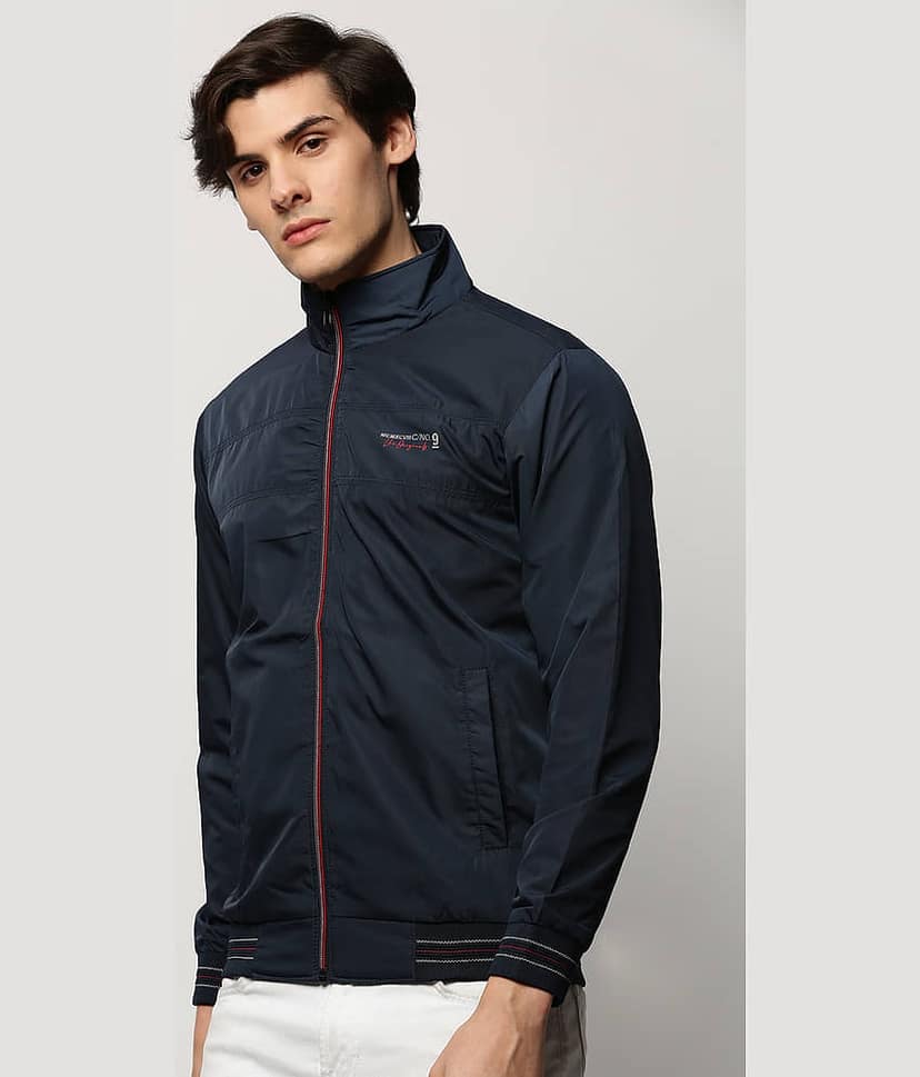 Showoff Nylon Men's Windcheater Jacket - Navy Blue ( Pack of 1 ) view 3