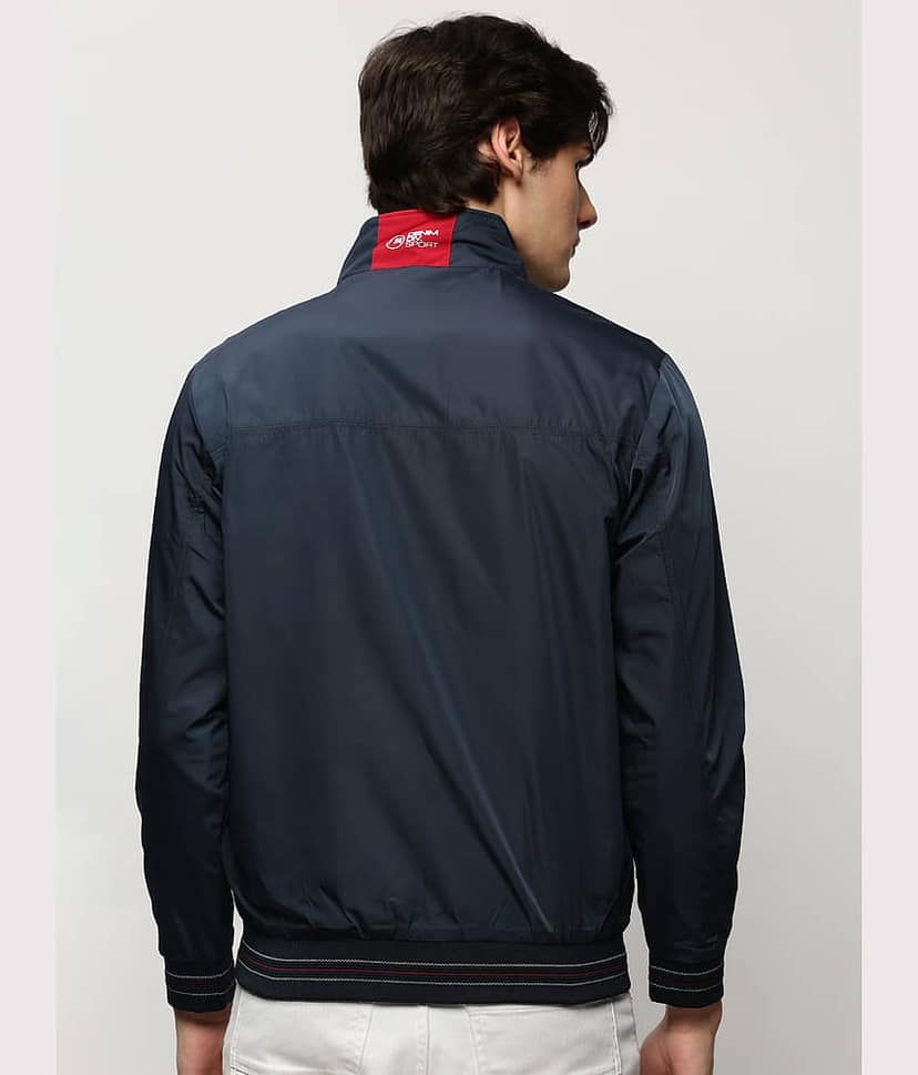 Showoff Nylon Men's Windcheater Jacket - Navy Blue ( Pack of 1 ) view 4