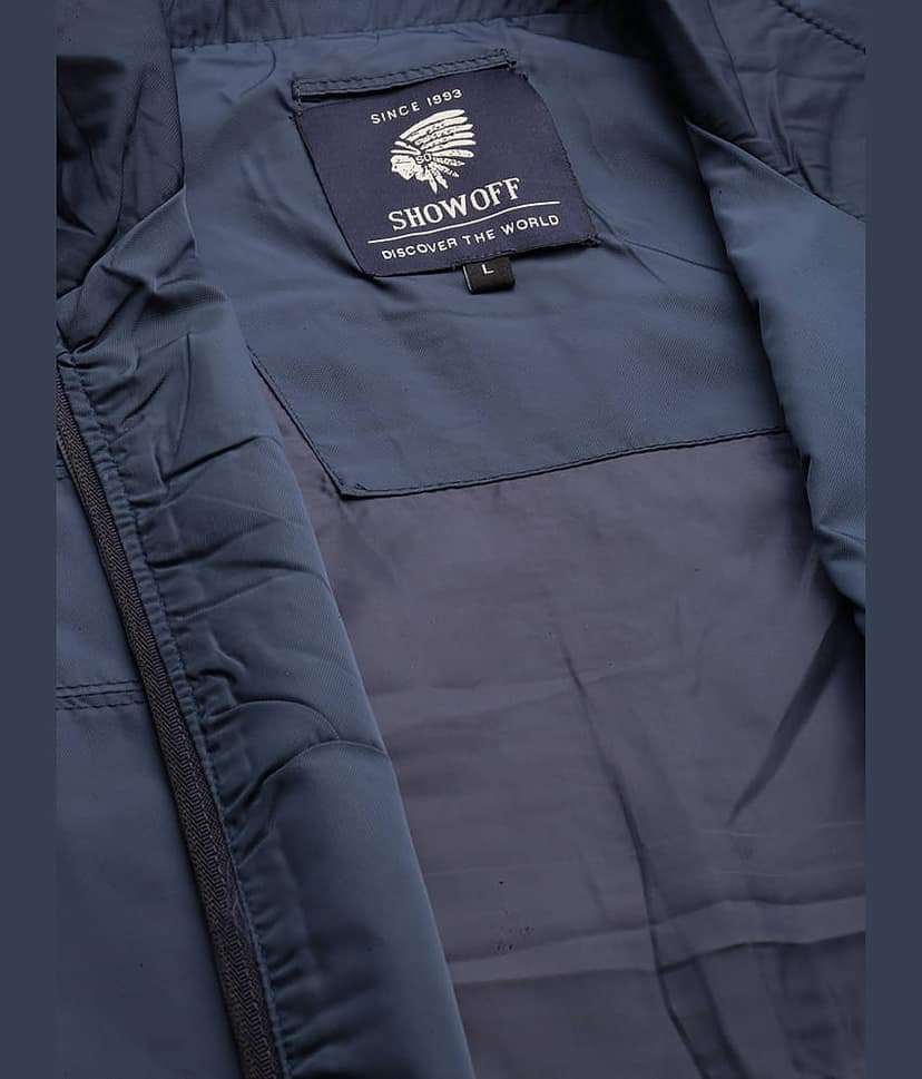 Showoff Nylon Men's Windcheater Jacket - Navy Blue ( Pack of 1 ) view 7