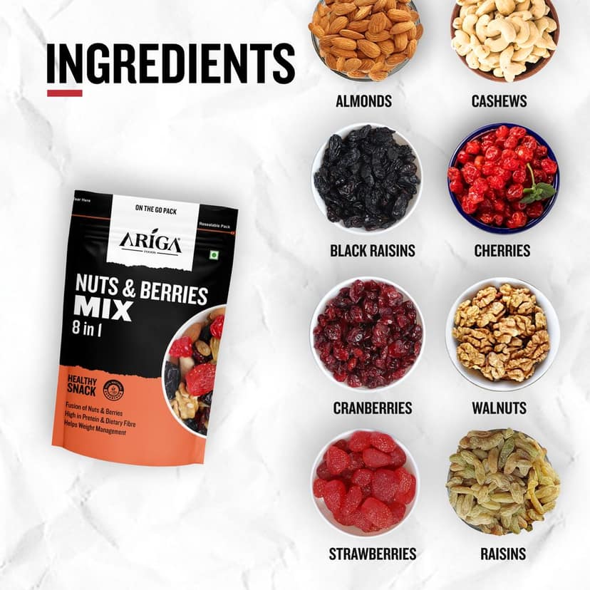 Ariga Foods Nuts & Berries Mix | 8 in 1 | (200 g) view 3