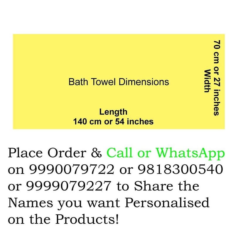 TurtleLittle, Cotton, Personalised Soccer Club Adult Bath Towel, 600 GSM (Set of 1, Blue) view 2