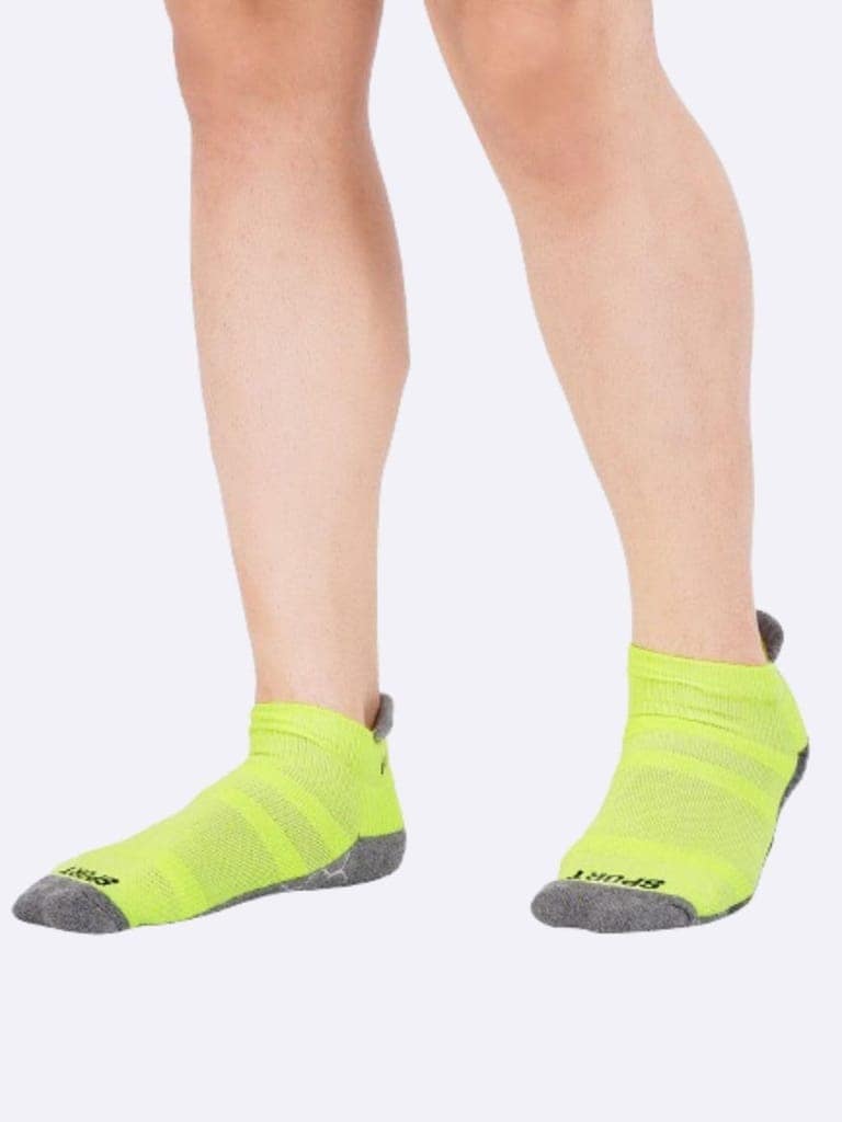 AirGarb Compression Sports Performance Socks for Men and Women Ankle Length Cotton Socks Pack of 2 - ASPO2GRG (Free Size) Multi Color view 4