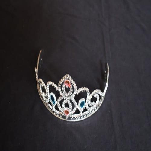 KAVALI Elegant Silver Tiara with Sparkling Gemstones - Perfect for Birthday pack of 2 view 3