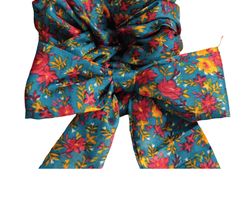 Scrunchie Hair Tie - Floral -Handmade - Women's Fashion Accessory view 4