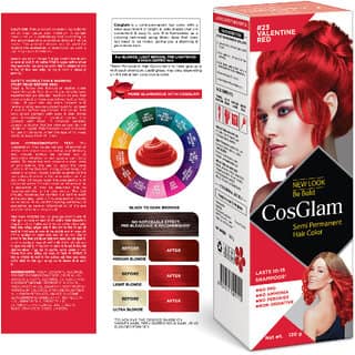 Cosglam Semi Permanent Hair Color For Women Men, (120g, #23 Valentine Red) view 2