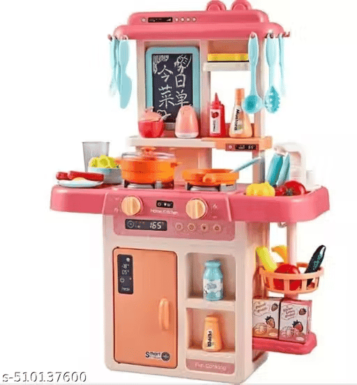42-Piece Kids Kitchen Playset with Running Water