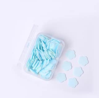 DHRUVINSRI Travel Paper soap Sheets Apple Shape Disposable Paper Soap Flakes Hand Cleaning Hand Toilet Paper Hand Foot Care Cleaners Washing (Mix Color)