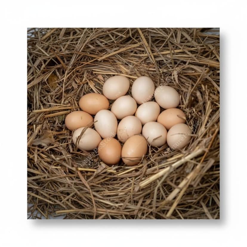Fresh Farm Eggs - 1 kg - 15 farm fresh eggs view 3