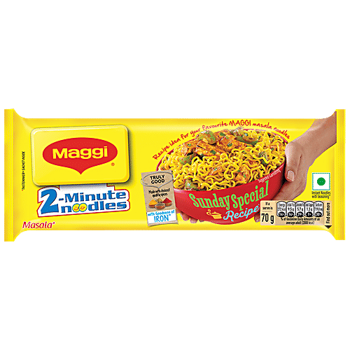 MAGGI 2-Min Masala Instant Noodles, 280 g Pouch