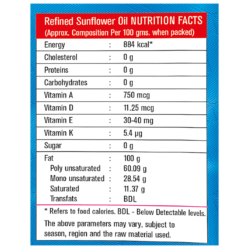 Sunpure Refined Sunflower Oil, 1 L Pouch view 3