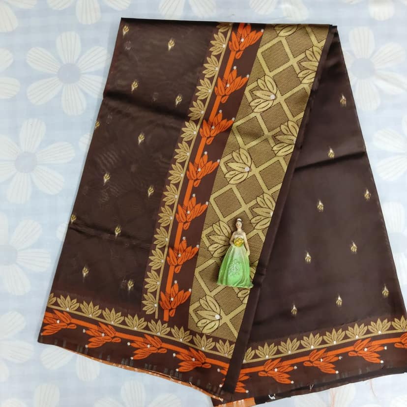 Soft Silk Saree with Blouse view 2