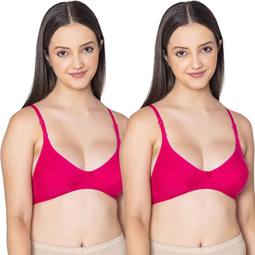 Bodycare polycotton wirefree convertible straps comfortable non padded bra-1531BB