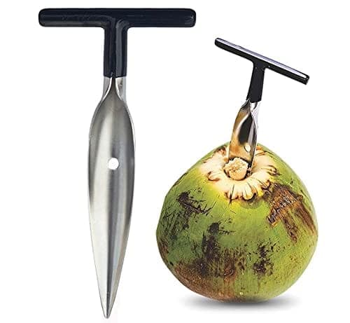 Styxon/Stainless Steel Coconut Opener Tool, Coconut Driller, Coconut Opener Machine, Opener Knife, Coconut Water Opener-(6.4 X 3.2 X 0.9 in) (Pack- 1) view 2