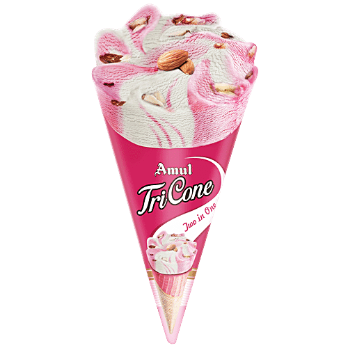 Amul Tricone Two In One Ice Cream, 120 ml