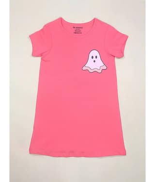 Be Awara Cotton T-shirt Dress For Girls ( Pack of 1 , Pink )