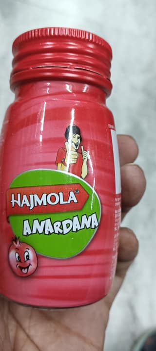 Hajmola anardana bottle
