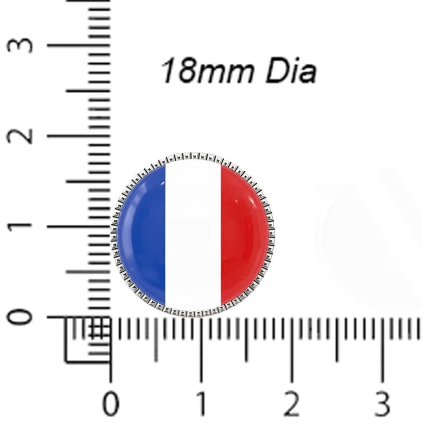 The Smart Buttons - Shirt Button Cover Cufflinks for Men - France Flag Style view 6