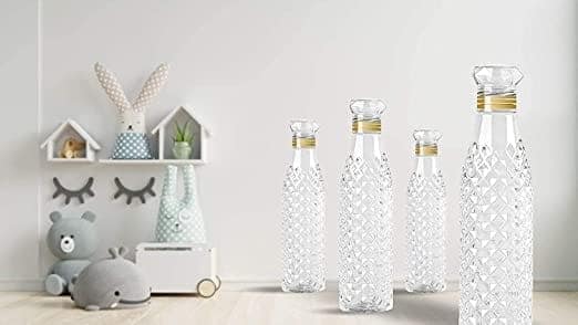 Crystal Clear Water Bottle For Fridge, Home Office Gym School | 1000Ml | Set Of 6 Pcs view 7