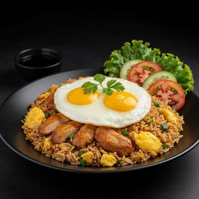 Double Egg Chicken Fried Rice