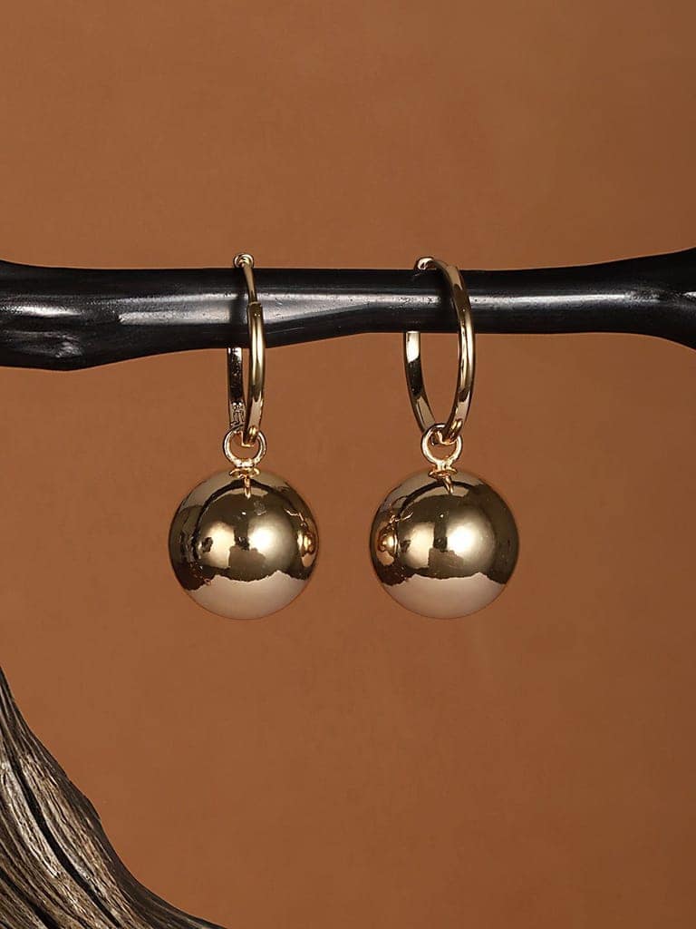 Anti-Tarnish Gold Plated water Drop Shaped Luxe Drop Earrings view 8