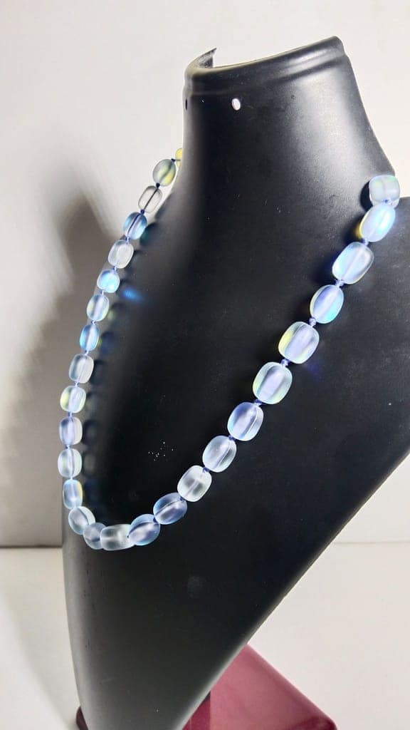 Iridescent Glass Bead Necklace view 2