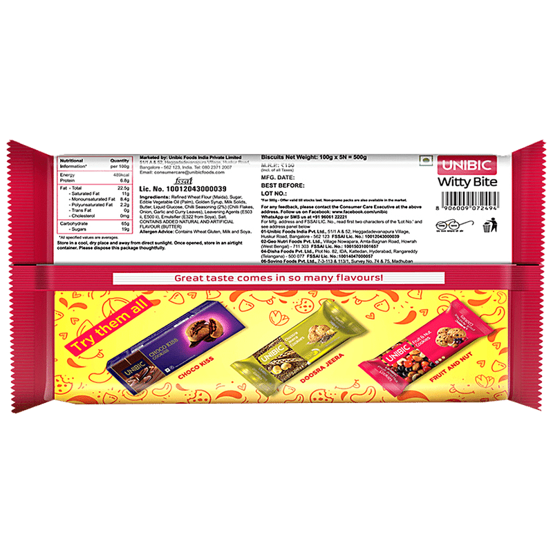 Unibic Witty Bite Cookies, 500 gm view 2