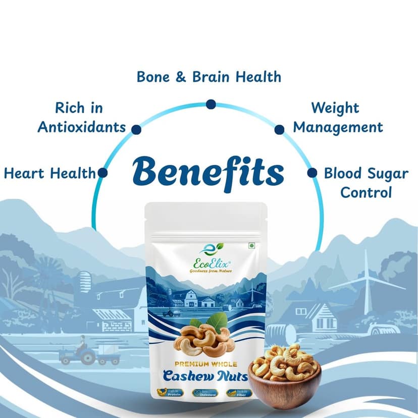 EcoElix Premium Whole Cashew Nuts view 3