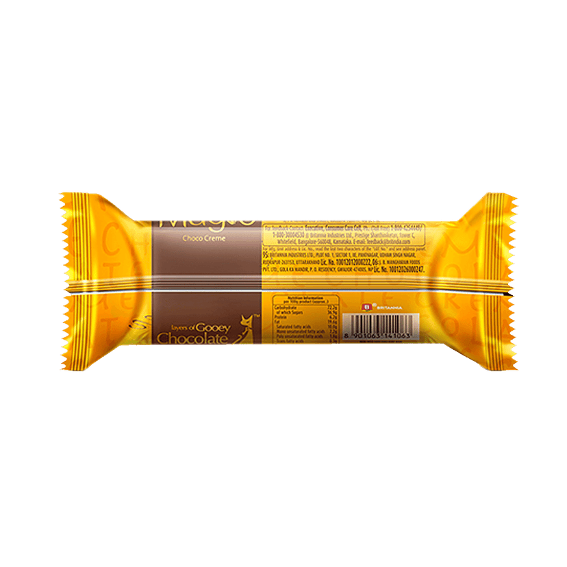 Britannia Pure Magic Creme Biscuits - Choco, 100 G Pouch view 2