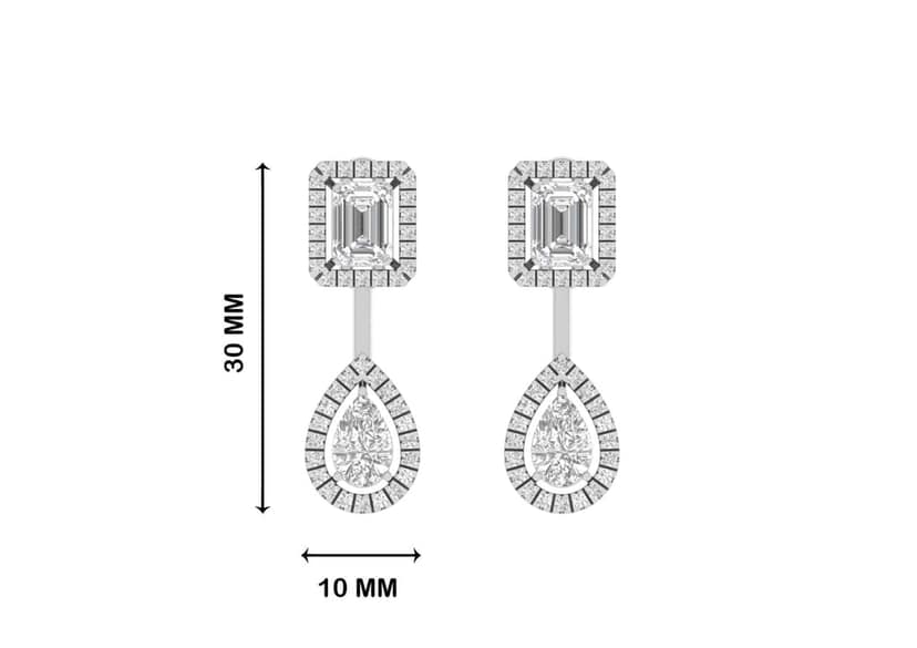 Twin Amore Solitaire Earrings view 5