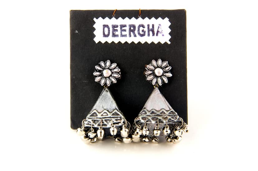 Wedding Card Earrings view 2