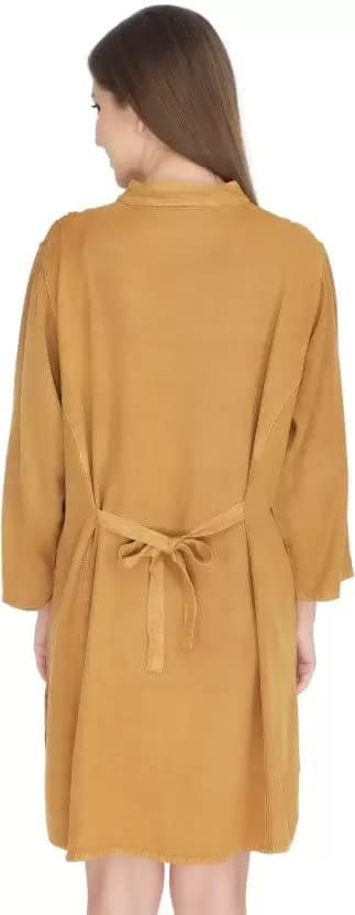 Women's Plus Size Tunic Tops Summer Long Sleeve Round Neck Blouses-Dress Ruffle Flowy Up T Shirts view 5