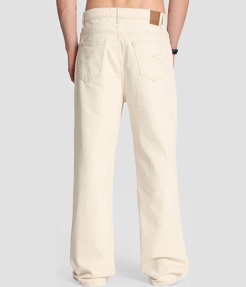 Bene Kleed Solid Men's Jeans - Off-White ( Pack of 1 ) view 6