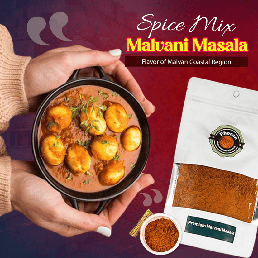 Buy Malvani Masala Online India - Konkan Coastal Spice | Phoran view 3