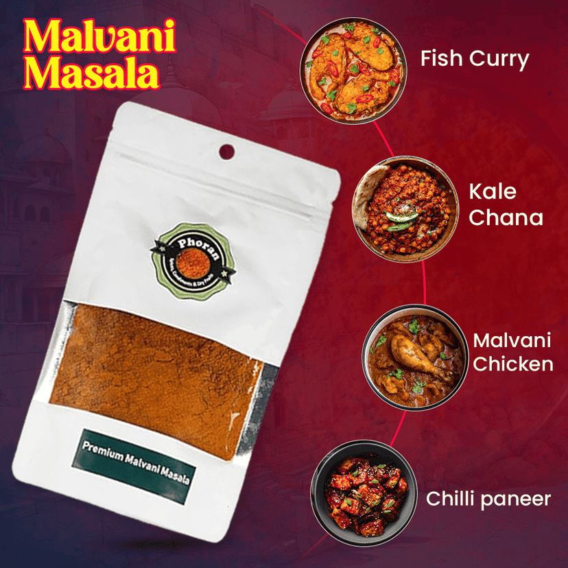 Buy Malvani Masala Online India - Konkan Coastal Spice | Phoran view 4