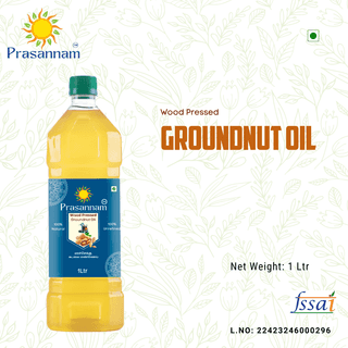 Wood Pressed Groundnut Oil 1Ltr
