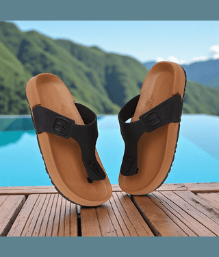 Pampy Angel Tan Men's Slide Flip flop