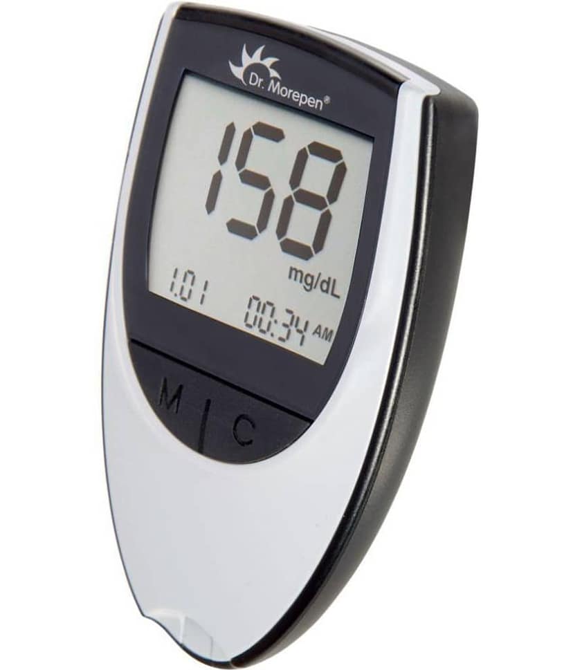 Dr. Morepen Glucose Monitor BG03 Free 25 Sugar Test Strips, 10 Lancets view 2