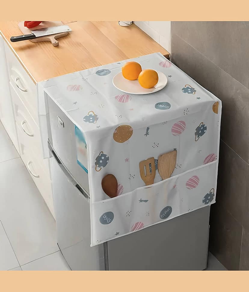 Multi Deal Plastic Floral Fridge Covers ( 10 10 ) Pack of 1 - Assorted view 2