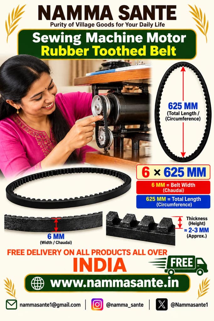 6×625mm Sewing Machine Motor Rubber Toothed Belt view 4