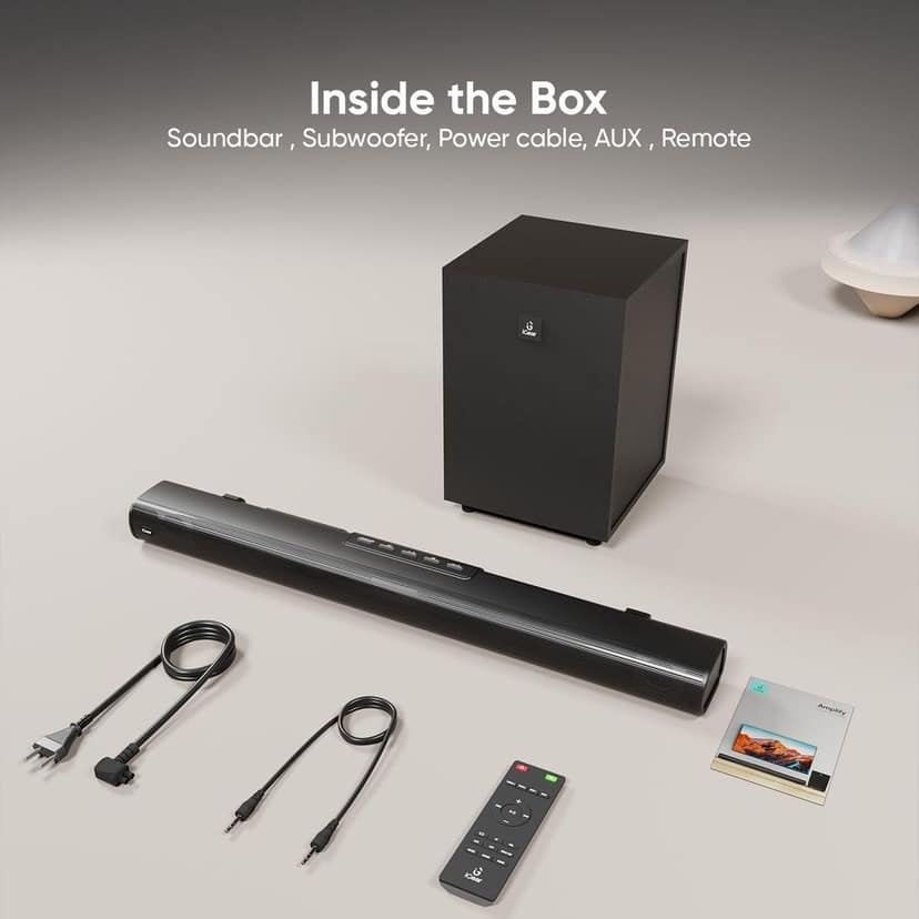 iGear Amplify 120W Soundbar with Subwoofer - Bluetooth v5.3, iGear Signature Sound, HiFi Bass, Smart Control Panel, Remote Control view 9