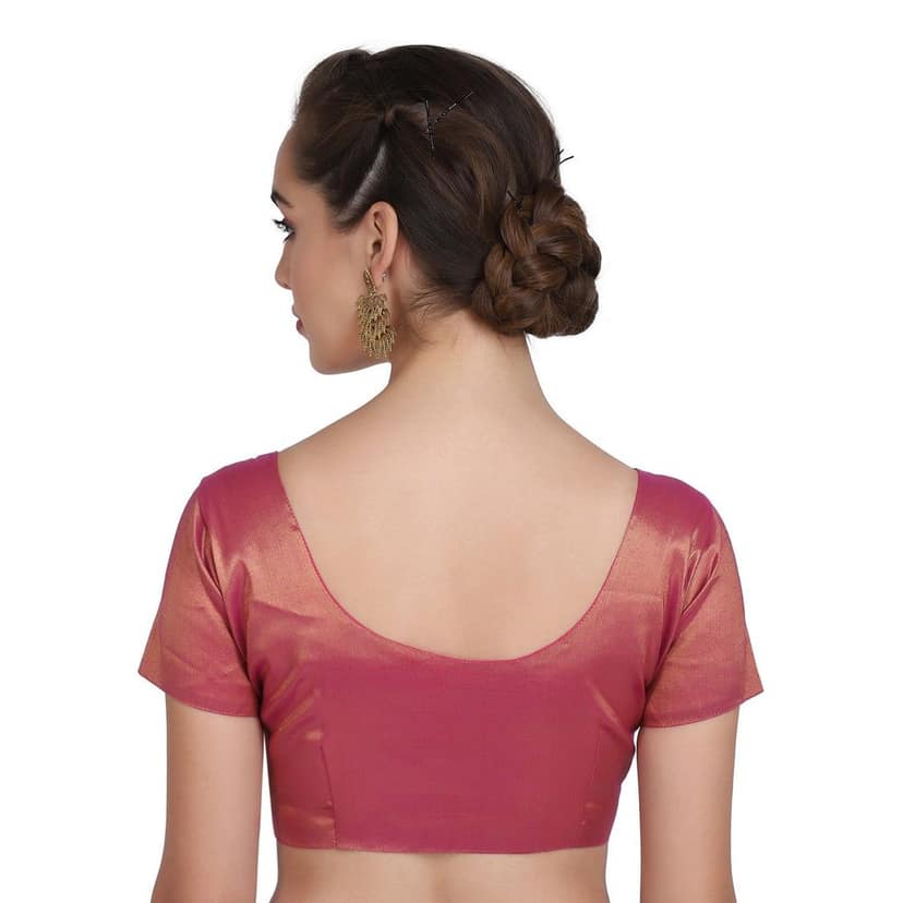 JISB Stitched Tissue Blouse, Pink view 2