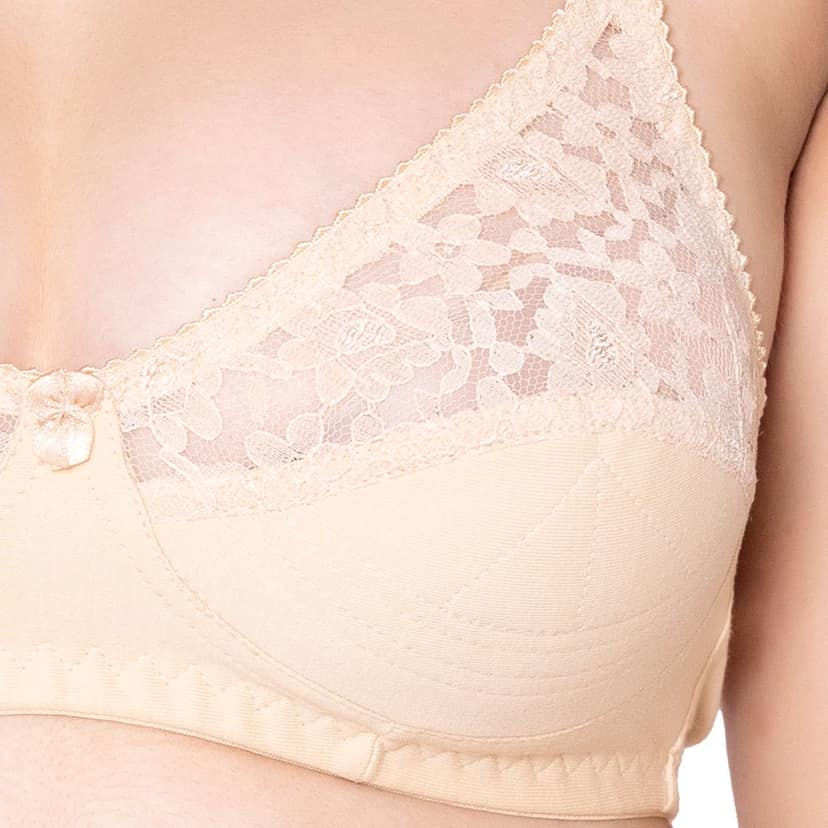 Bodycare polycotton wirefree adjustable straps comfortable non padded bra-1513S view 4