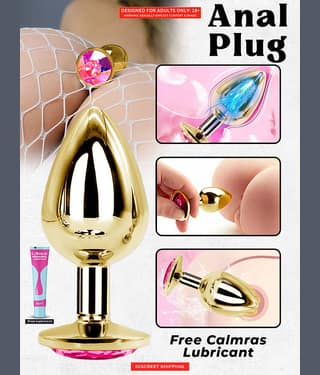 Anal Butt Plug Personal Massager for Women Men Couples Stainless Steel Anal Toys for Anal Training Adult Sex Toys with Free Lube – Naughty Nights