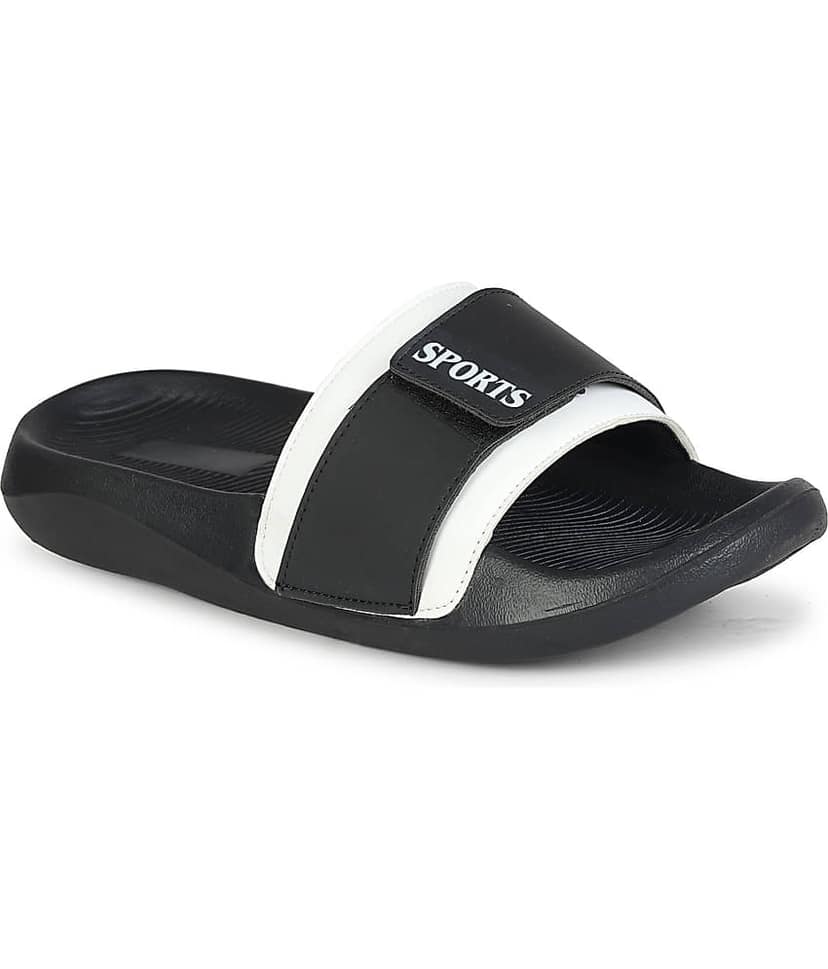 PERY PAO Black Men's Slide Flip Flop view 2