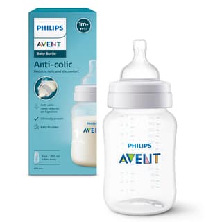 Philips Avent Anti - Colic Baby Plastic Feeding Bottles| 9 Oz / 260 Ml - Pack of 1 | SCY103/10 Philips Avent Anti - Colic Baby Plastic Feeding Bottles| 9 Oz / 260 Ml - Pack of 1 | SCY103/10 - White / 1 count (Pack of 1)