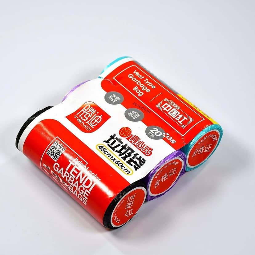 Store4hope Multi color 3Roll Garbage Bags/Dustbin Bags/Trash Bags 45x60cm view 2
