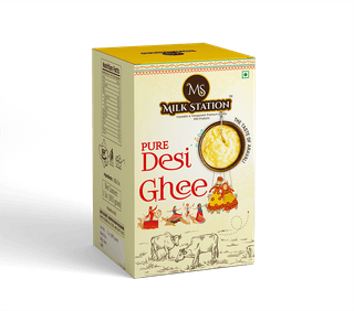 MilkStation Desi Ghee 1 litre CEKA Pack| Made Traditionally from Makkhan (Butter) | Ghee for Better Digestion and Immunity