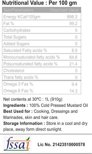 Cold Pressed Mustard Oil view 3