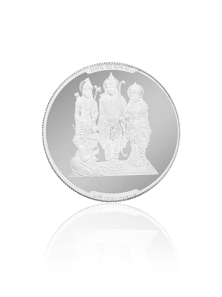 999 Silver Ayodhya Shri Ram Mandir with Ram Darbar Coin 10 Grams view 6