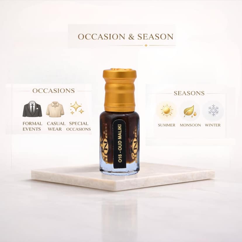 alNaqi Oudh Maliki 6ml - Arabian Oud Attar for Men, Traditional Middle Eastern Perfume Oil, Authentic Arabic Scent with Deep Oudh Athar view 3